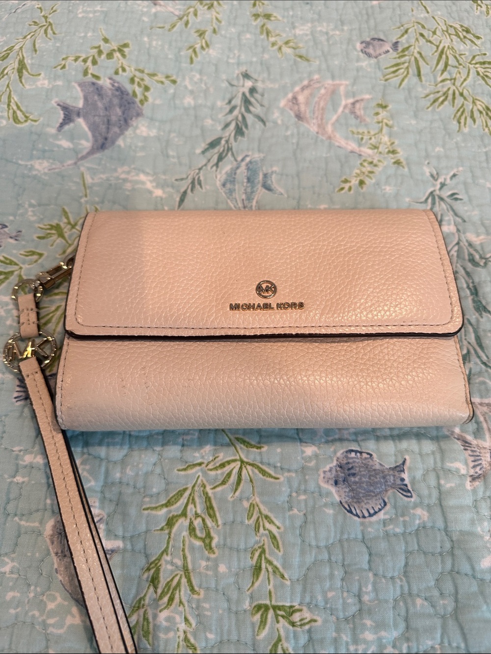 Michael Kors Pebbled Leather Wristlet
